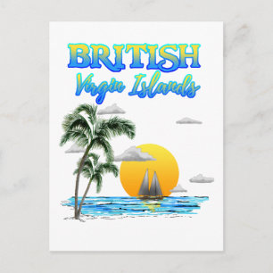 Brittiska Jungfruöarna Sailing Vykort