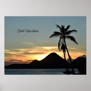 Brittiska Jungfruöarna, Sunset Poster