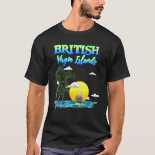 Brittiska Jungfruöarna Sunset T Shirt