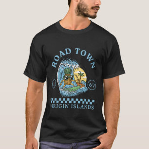Brittiska Jungfruöarna surfing T Shirt