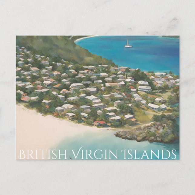 Brittiska Jungfruöarna Vykort (Framsida)