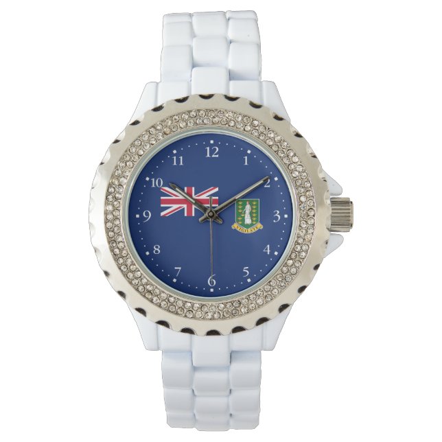 Brittiska Jungfruöarnas flagga Armbandsur (Framsida)