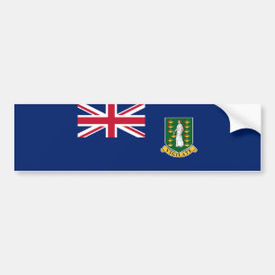 Brittiska Jungfruöarnas flagga Bildekal