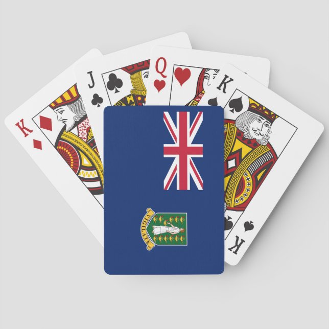 Brittiska Jungfruöarnas flagga Casinokort (Baksidan)