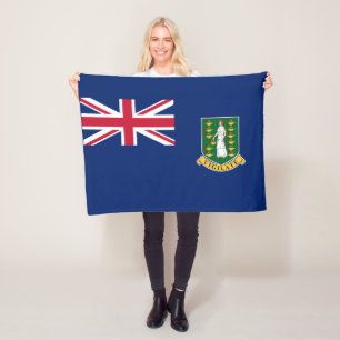 Brittiska Jungfruöarnas flagga Fleecefilt