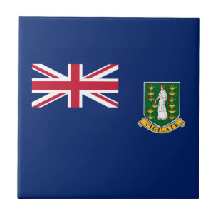 Brittiska Jungfruöarnas flagga Kakelplatta