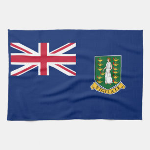Brittiska Jungfruöarnas flagga Kökshandduk