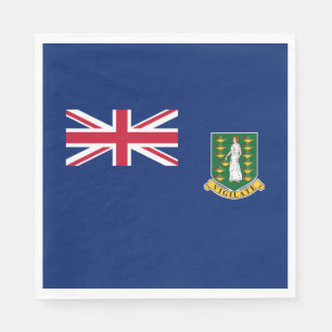 Brittiska Jungfruöarnas flagga Pappersservett