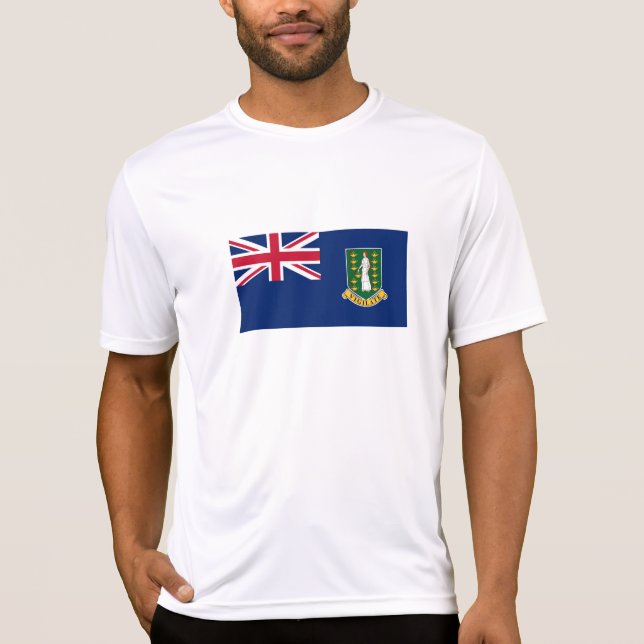 Brittiska Jungfruöarnas flagga T Shirt (Framsida)