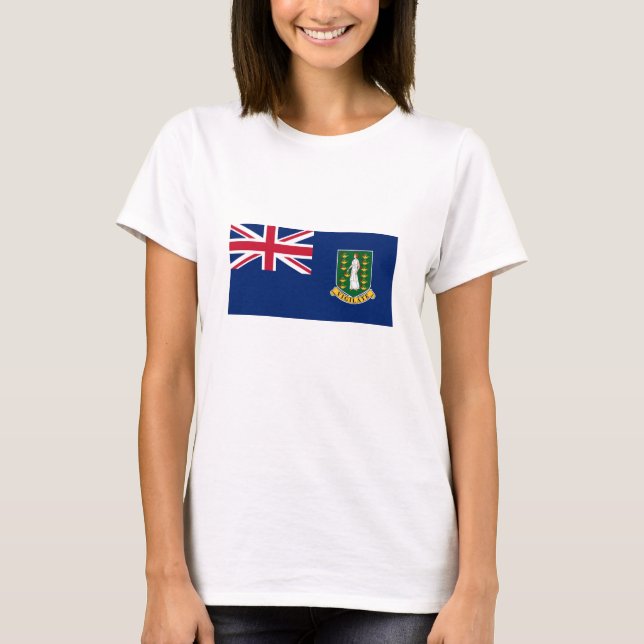 Brittiska Jungfruöarnas flagga T Shirt (Framsida)