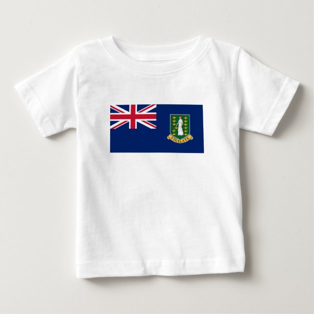 Brittiska Jungfruöarnas flagga T Shirt (Framsida)