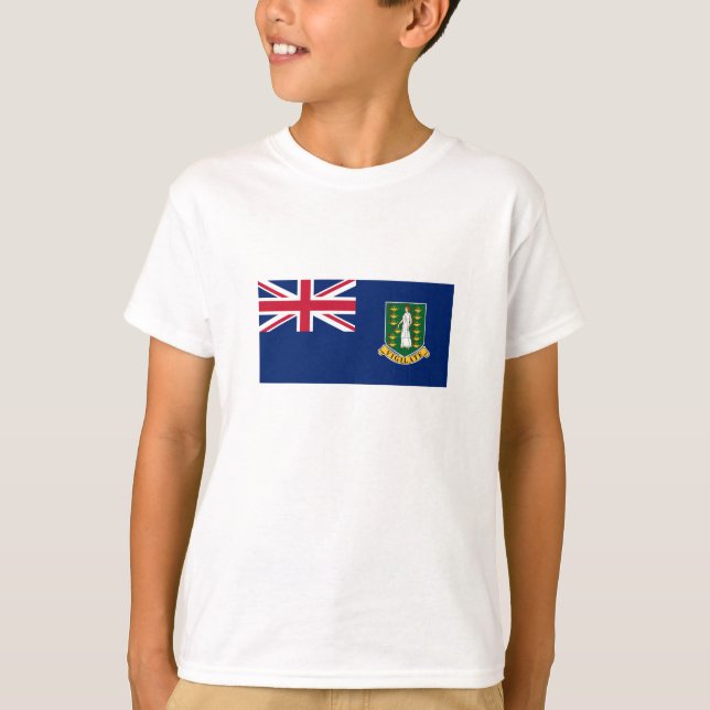 Brittiska Jungfruöarnas flagga T Shirt (Framsida)