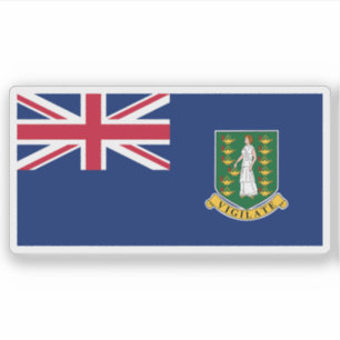 Brittiska Jungfruöarnas flagga, utomeuropeiskt ter Klistermärken