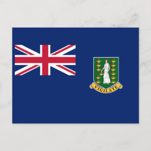 Brittiska Jungfruöarnas flagga Vykort
