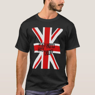 Brittiska Kung Leve Kung Guds Spara Kung T Shirt