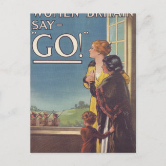 Brittiska kvinnor säger_Propaganda Poster Vykort