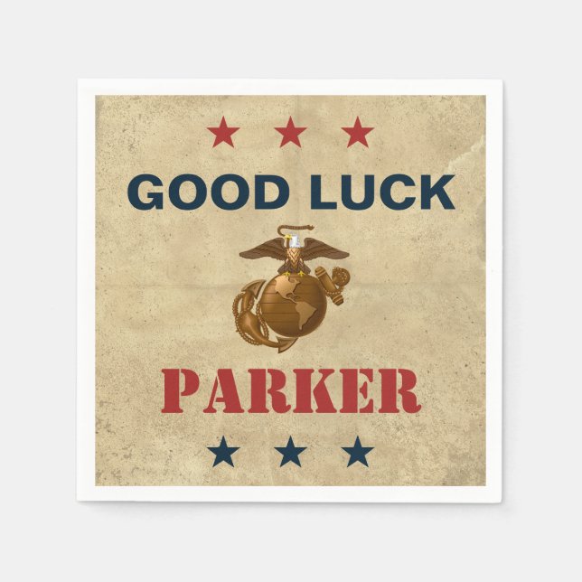 Brittiska marinenmarinerna i Stater | Marina korps Pappersservett (Framsidan)