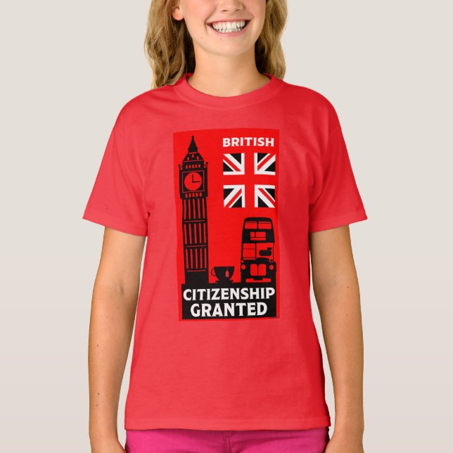 Brittiska medborgarskapsgåvor t shirt (Framsida)