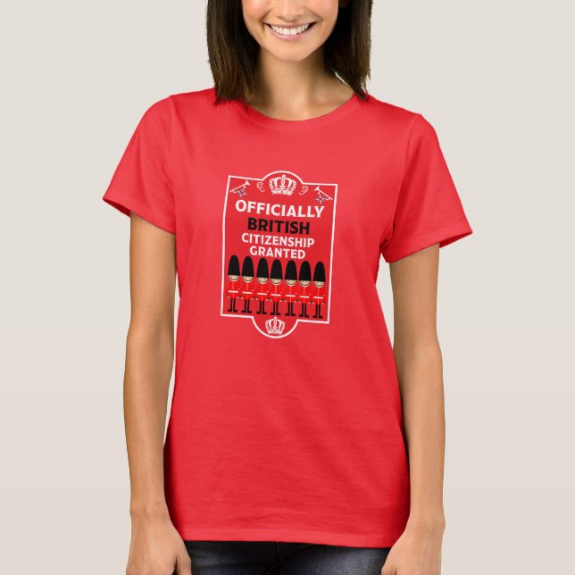 Brittiska medborgarskapsgåvor t shirt (Framsida)