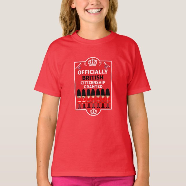 Brittiska medborgarskapsgåvor t shirt (Framsida)