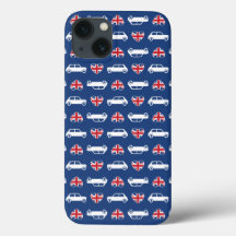 Brittiska Mini Cooper-hjärtan - Blå