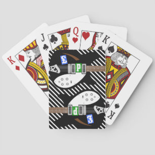 Brittiska Modets pop Art Guitar-spelkort Casinokort