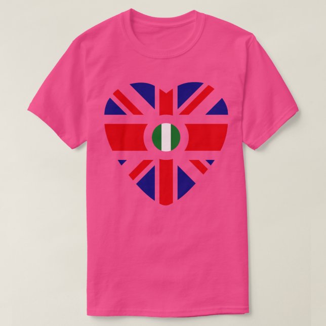 Brittiska nigerianska multinationella patriot Flag T Shirt (Design framsida)