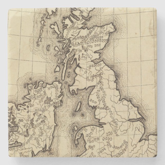 Brittiska öar underlägg sten (Framsidan)