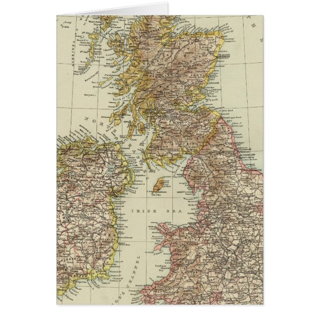 Brittiska öarna 10 hälsningskort (Framsidan)