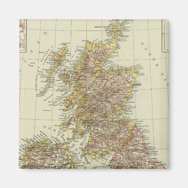 Brittiska öarna 10 magnet (Framsidan)