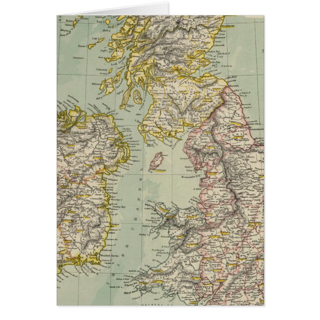 Brittiska öarna 11 hälsningskort (Framsidan)