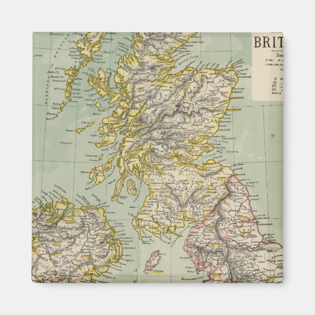 Brittiska öarna 11 magnet (Framsidan)