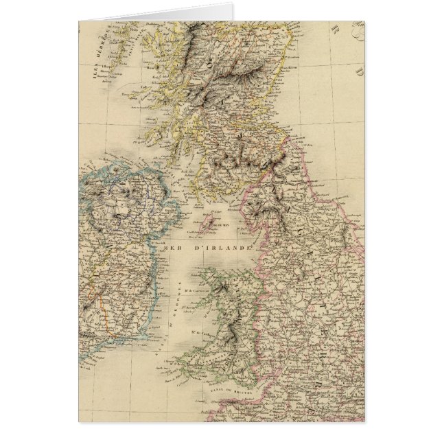 Brittiska öarna 2 hälsningskort (Framsidan)