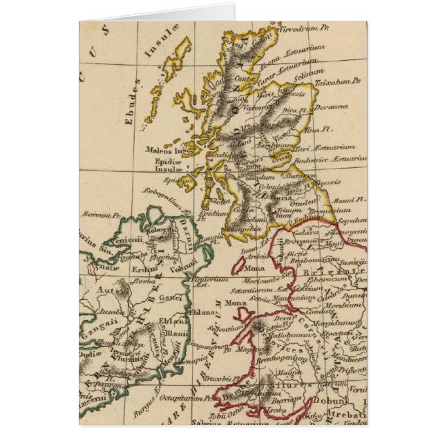 Brittiska öarna 3 hälsningskort (Framsidan)