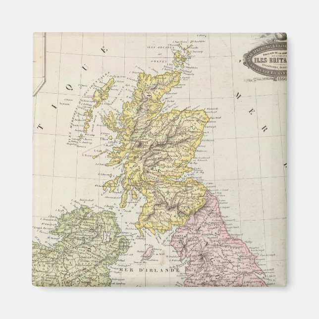 Brittiska öarna 6 magnet (Framsidan)