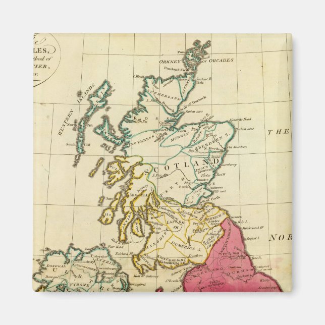 Brittiska öarna 6 magnet (Framsidan)