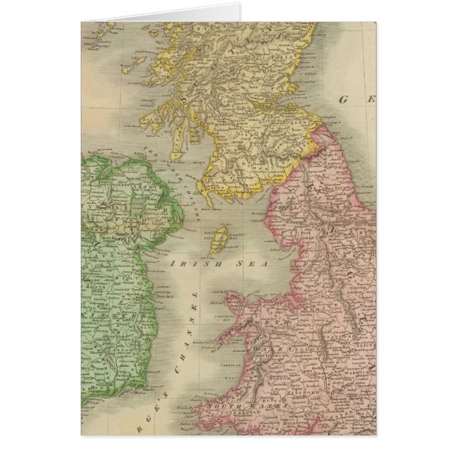 Brittiska öarna 8 hälsningskort (Framsidan)