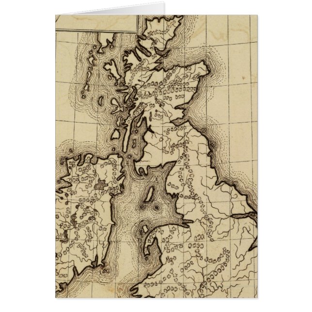 Brittiska öarna hälsningskort (Framsidan)