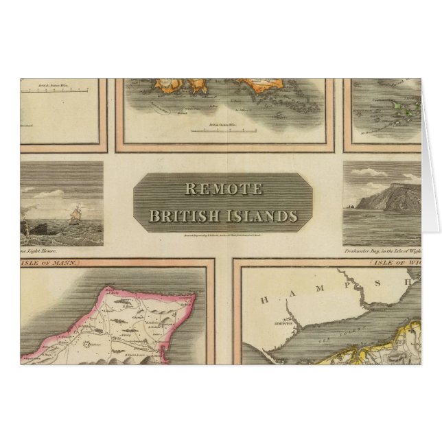 Brittiska öarna i Fjärran Östern Hälsningskort (Framsidan Horizontal)