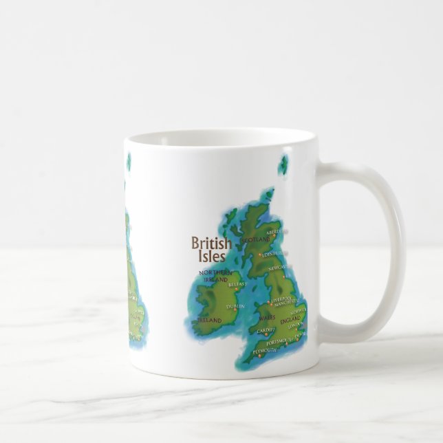 Brittiska öarna kaffemugg (Höger)