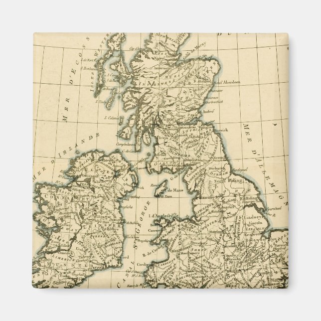 Brittiska öarna magnet (Framsidan)
