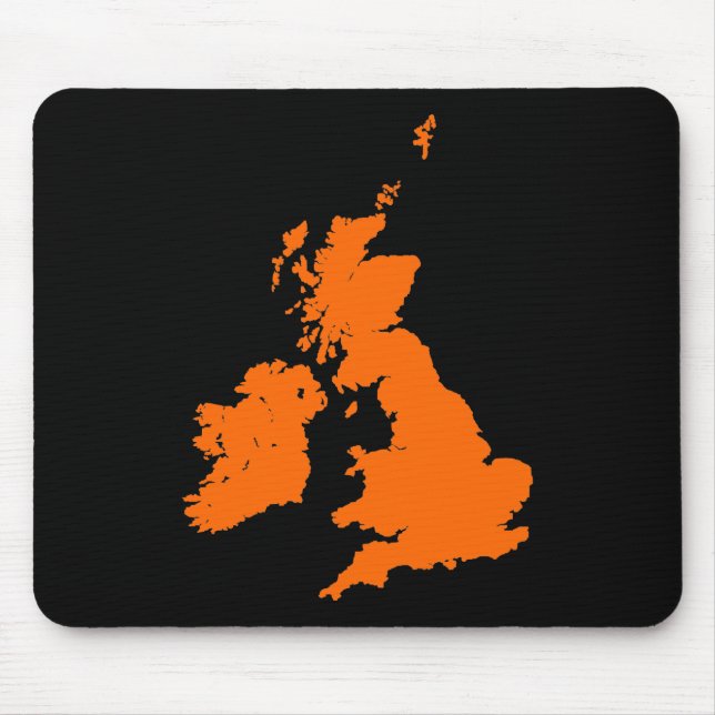 Brittiska öarna - Orange om svarta Musmatta (Framsidan)