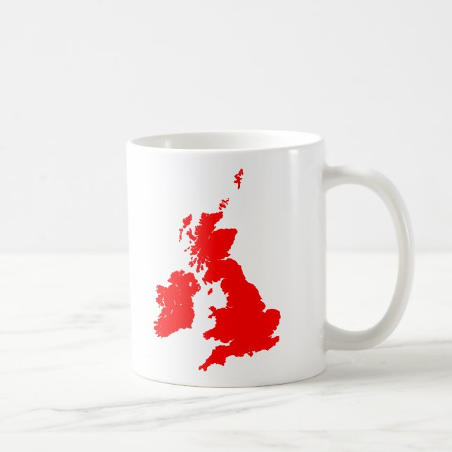 Brittiska öarna - Röda Kaffemugg (Höger)