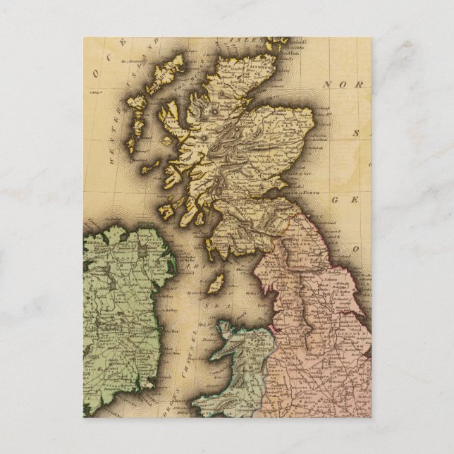 Brittiska öarna vykort (Framsida)