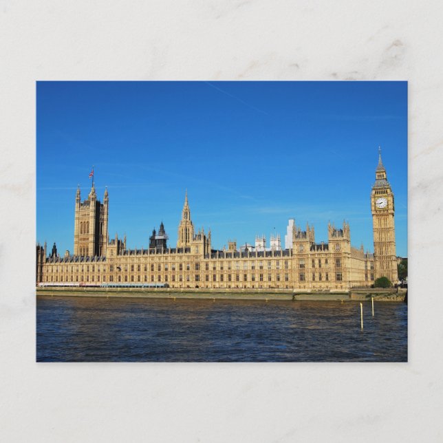 Brittiska parlamentet och Big Ben Vykort (Framsida)