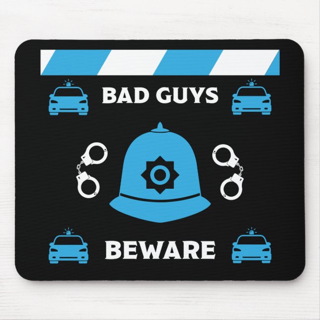 Brittiska polisgåvor och tillbehör musmatta (Framsidan)