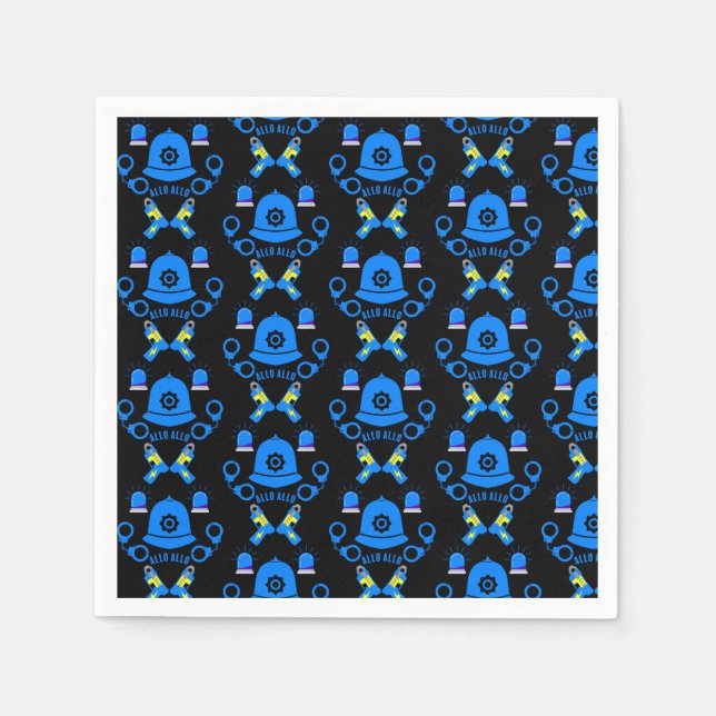 Brittiska polisgåvor och tillbehör pappersservett (Framsidan)