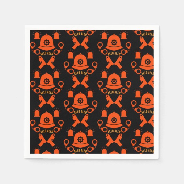 Brittiska polisgåvor och tillbehör pappersservett (Framsidan)