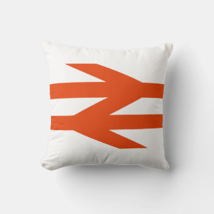 Brittiska Rail Double Arrow-logotyp Kudde