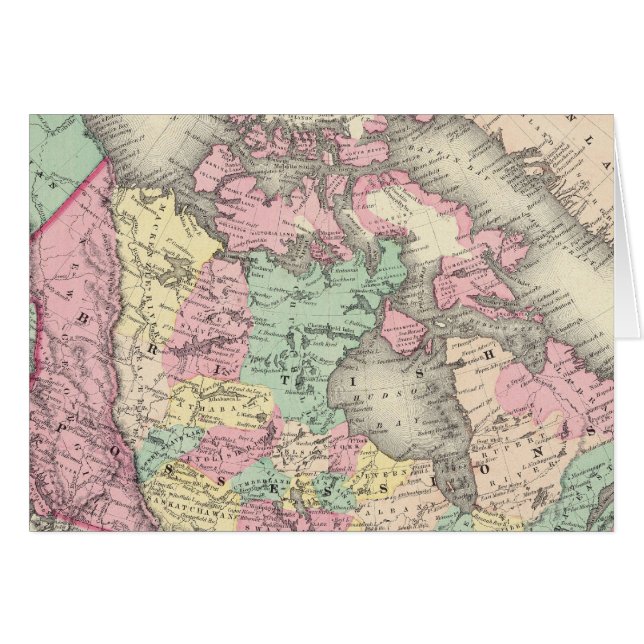 Brittiska, ryska och danska innehav hälsningskort (Framsidan Horizontal)